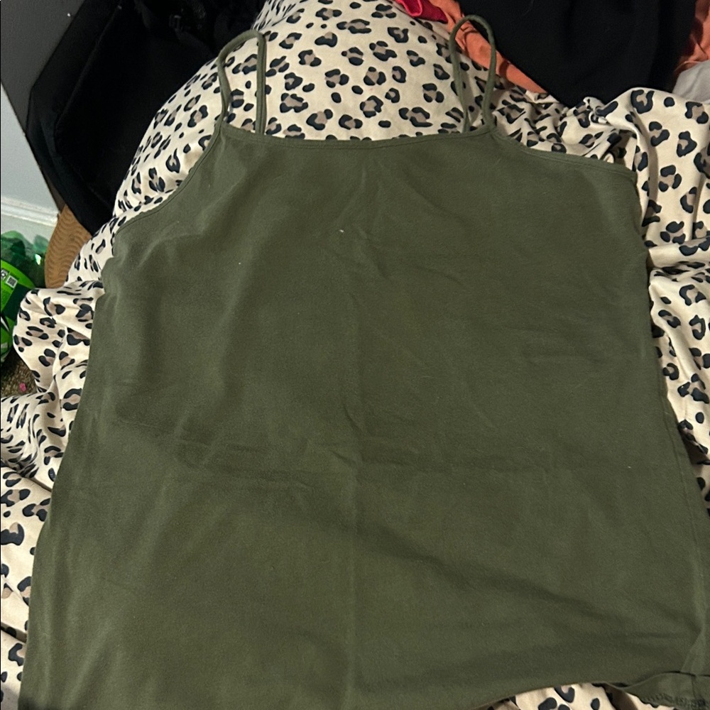 Olive Green Tank Top